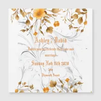 Elegant Marble Wedding Invitation