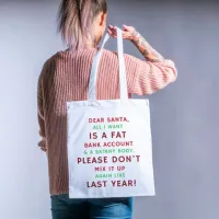 Santa's Humor Haven Tote