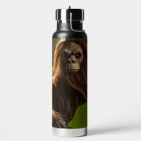 Funny Bigfoot Playing Pickleball Water Bottle