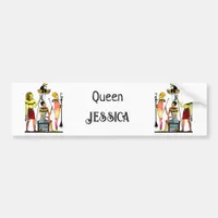 Ancient Egypt Pharaohs Lavish Ormamentation Bumper Sticker