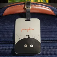 Black Pumpkin Luggage Tag