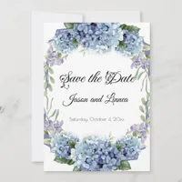 Forget-Me-Not Flowers Watercolor Elegant  Save The Date