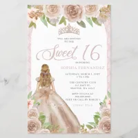  Budget Blush Rose Gold Princess Tiara Sweet 16