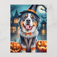 Halloween Bernese Mountain Dog Postcard