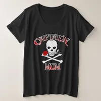 Captain Mom Plus Size T-Shirt