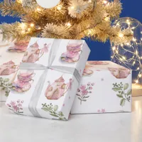 The Little Fairy And Teapot Birthday Wrapping Paper