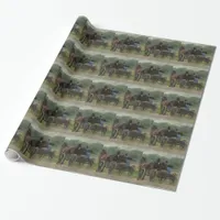 Amish Family Outing Wrapping Paper