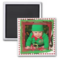 Personalize this Christmas Photo Magnet