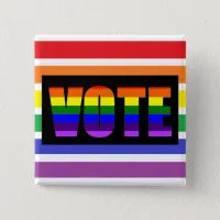 Rainbow LGBT Vote Button