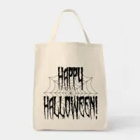 Halloween Spider Fingers and Web Tote Bag