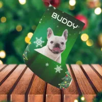 Green Christmas Trees Dog Pet Photo Small Christmas Stocking