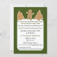 Holiday Cookie Exchange Invite with recipe card