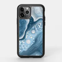 Blue and White Fluid Art   OtterBox Symmetry iPhone 11 Pro Case