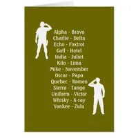 Army Soldier Phonetic Alphabet Rookie Military Job