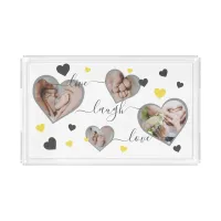 Photo Gift Tray - Live Laugh Love Photo Hearts