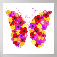 Pretty Butterfly Modern Art Poster