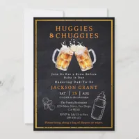 Huggies and Chuggies Beer Diaper Party Man Shower Invitation