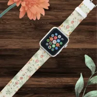 William Morris Daisy Flower Pattern Vintage Floral Apple Watch Band