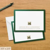 Elegant Financial Note Card