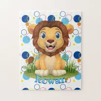 Kids Name Lion Puzzle Learning Activity