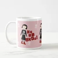 Oh My Goth Funny Gloomy Girl Character Coffee Mug