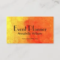 Bright Orange Event Planner Design Appointment Car