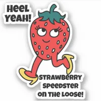 Strawberry Speedster  Sticker