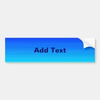 Sea and Sky Blue and Green Gradient Bumper Sticker