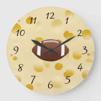 Wisconsin Cheese Head Football Clock