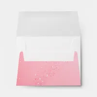 Elegant Pink Sparkle Wedding Background Envelope