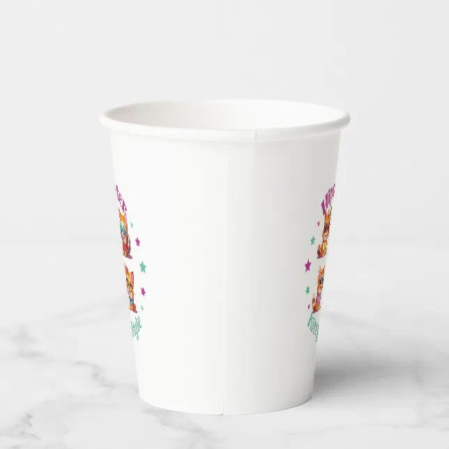 Kitty Hipster Style Paper Cups
