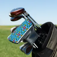 Abstract Floral Golf Head Cover