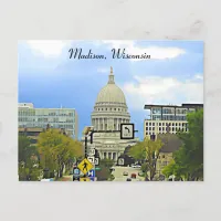 Madison, Wisconsin Capitol Building Photography  Postcard