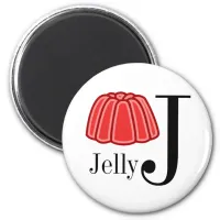 J is for Jelly Letter Magnets for Children