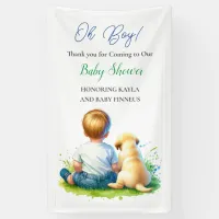 Oh Boy! A Baby and his Dog Baby Shower Banner