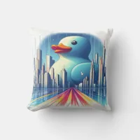 Rubber Duckie Duck  Throw Pillow