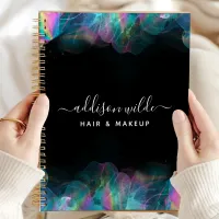 Holographic Alcohol Ink Business Planner