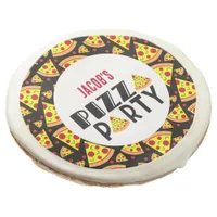 Kids Pizza Themed Birthday Party Favor Sugar Cookie