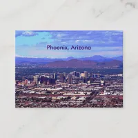 Phoenix Arizona Skyline in Daytime Business Card