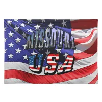 Missouri Picture and USA Text Cloth Placemat