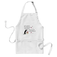 Cardboardeaux for Box Wine Funny Quote Cat Adult Apron