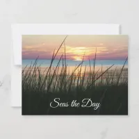 Seas the Day, Encouragement Quote Postcard