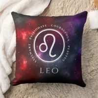Starfield Leo Lion Western Zodiac Throw Pillow