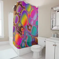 Groovy Color Burst Shower Curtain