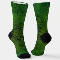 Green Dinosaur Hide Socks