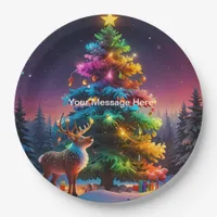 Christmas Winter Wonderland Holiday Season Paper Plates