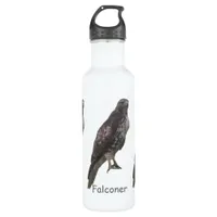 Bottle - Peregrine Falcon & Family Name