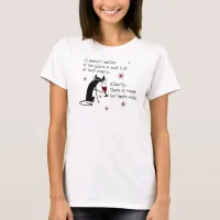 Room for More Wine Funny Quote with Cat T-Shirt