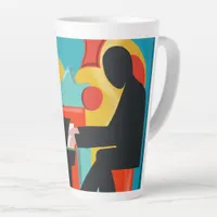 The Pianist - Original Oil Painting Latte Mug