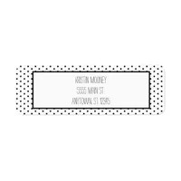 Black and White Minimalist Label